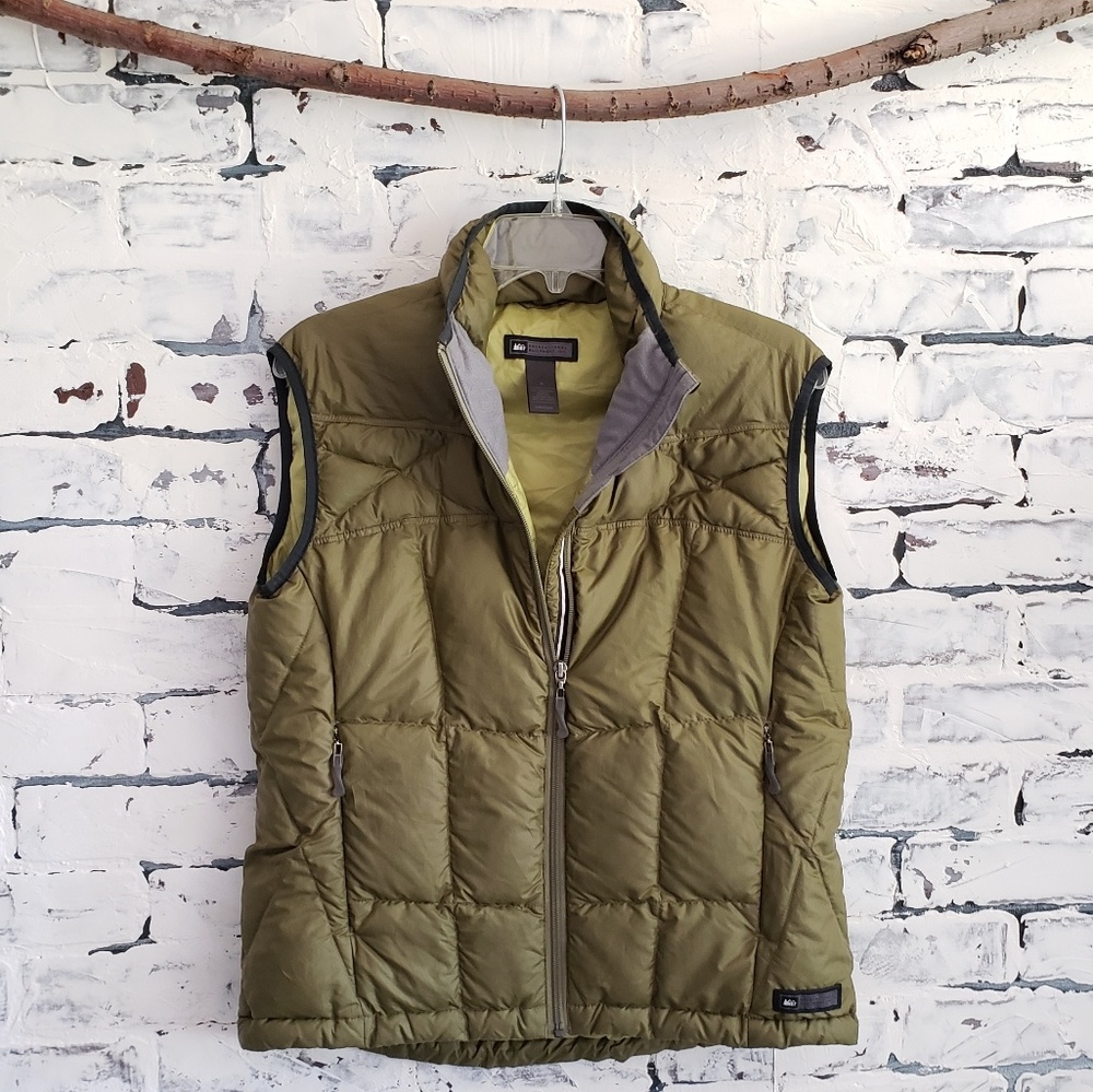 REI Puffy Olive Vest